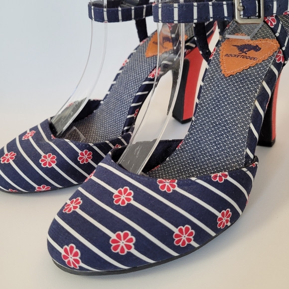 Rocket Dog Jenna Kyoto Cotton Heels Size 8.5 us - Picture 8 of 9